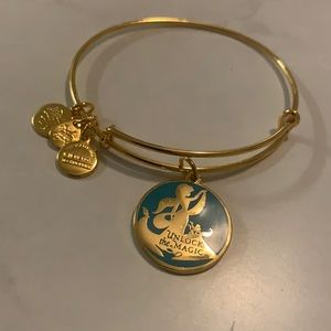 Alex and Ani Gold and Blue Bracelet
